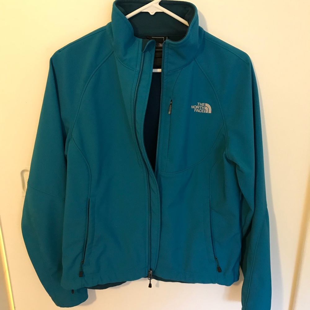 Blue North Face jacket